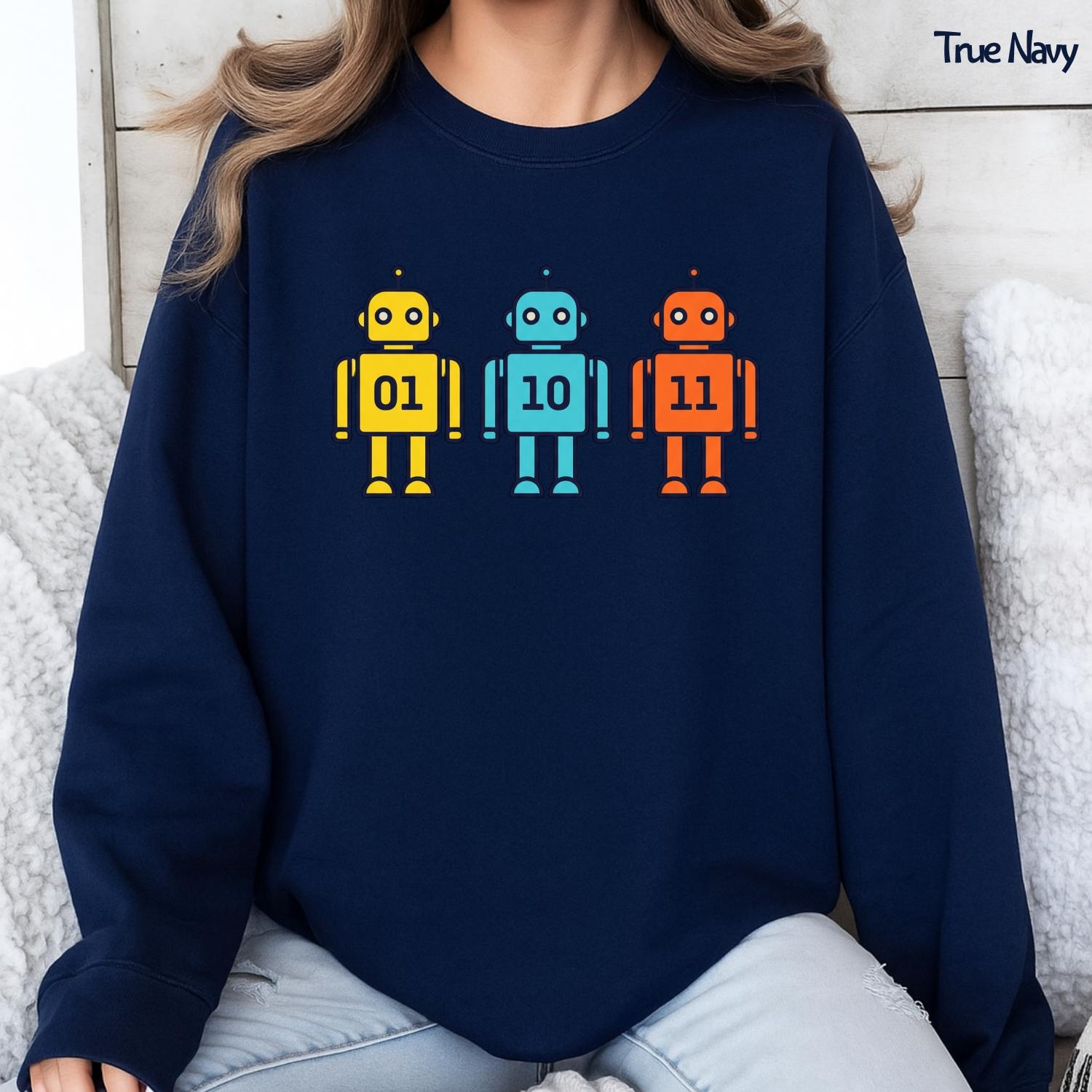 Binary Robot Geek T-Shirt – Funny Nerd Tech Tee