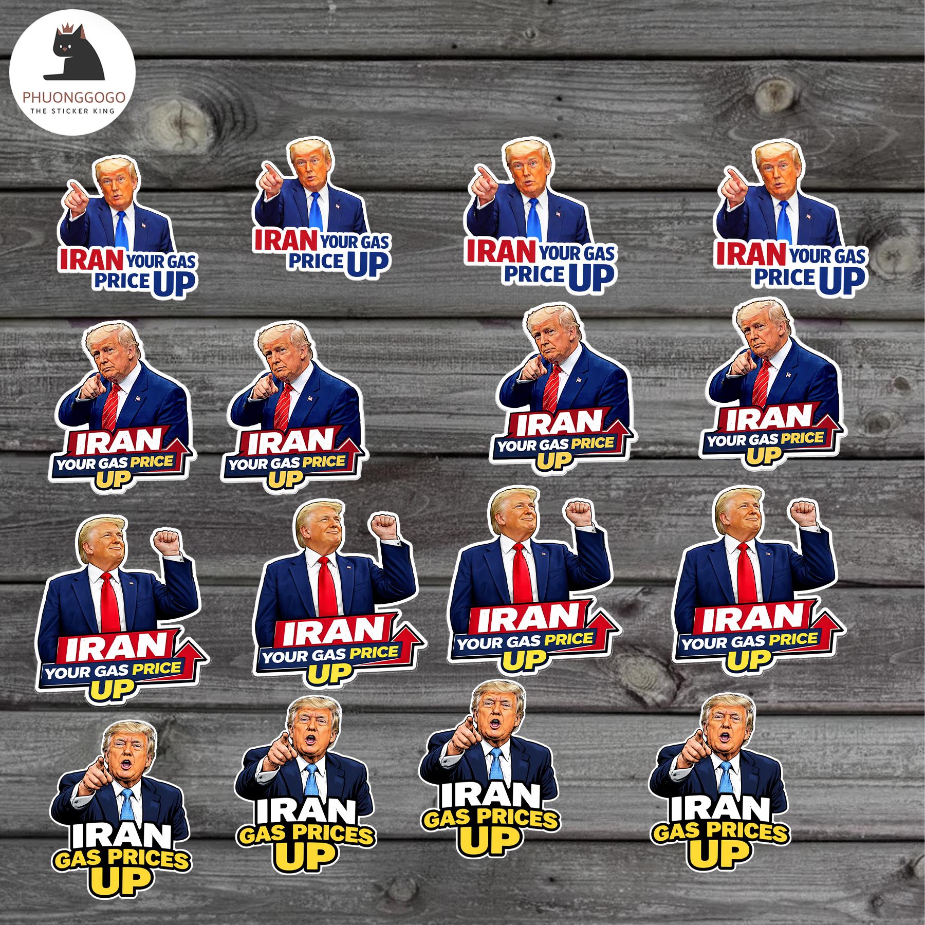 Gas Price Up Stickers, I Did That, Gas Pump, Political Humor Vinyl Decals