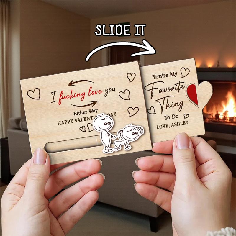 Personalized Valentine's Day Gift Card – Naughty Couple Slider