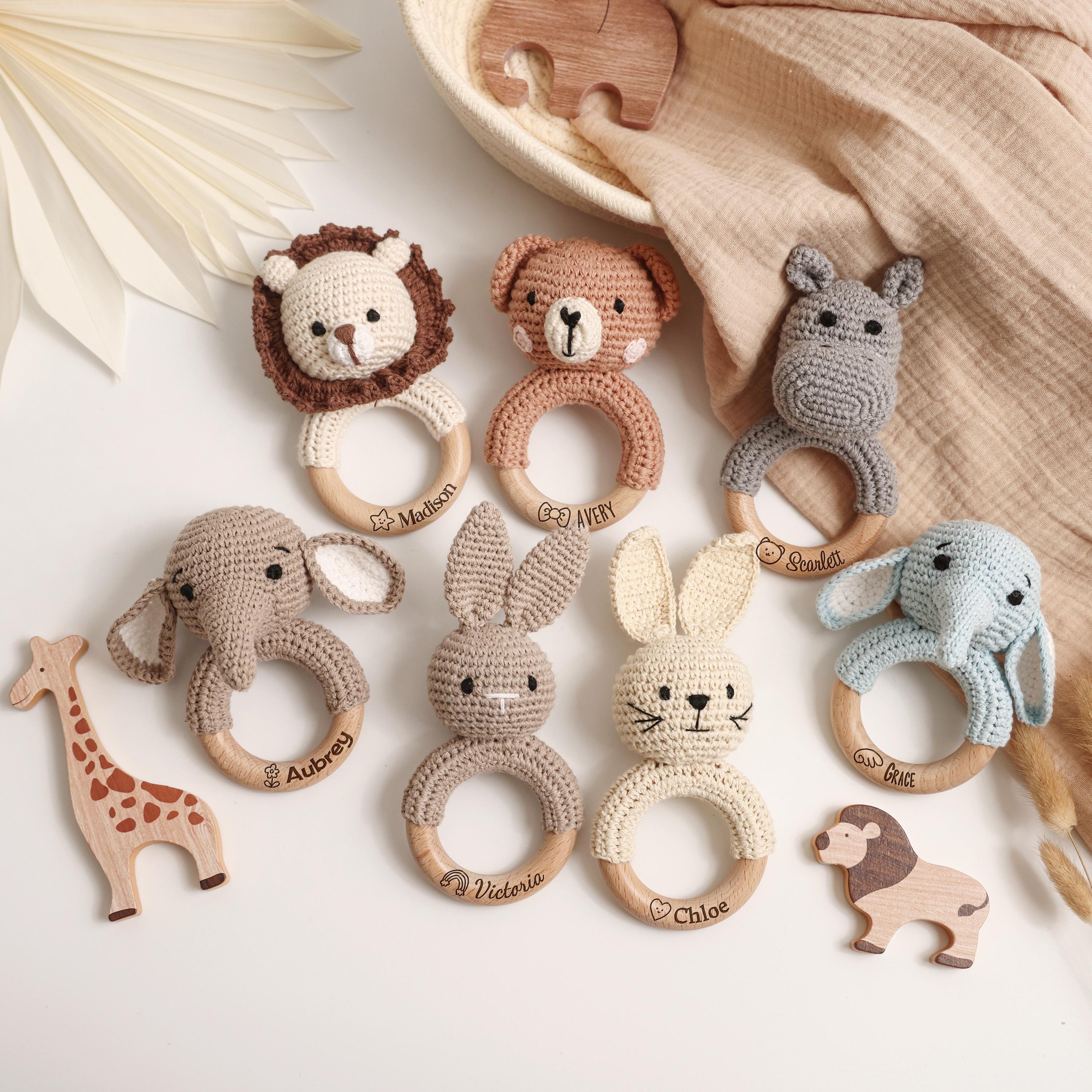 Custom Name Baby Rattle, Engraved Infant Gift, Baby Shower Present, Handmade Newborn Keepsake Toy