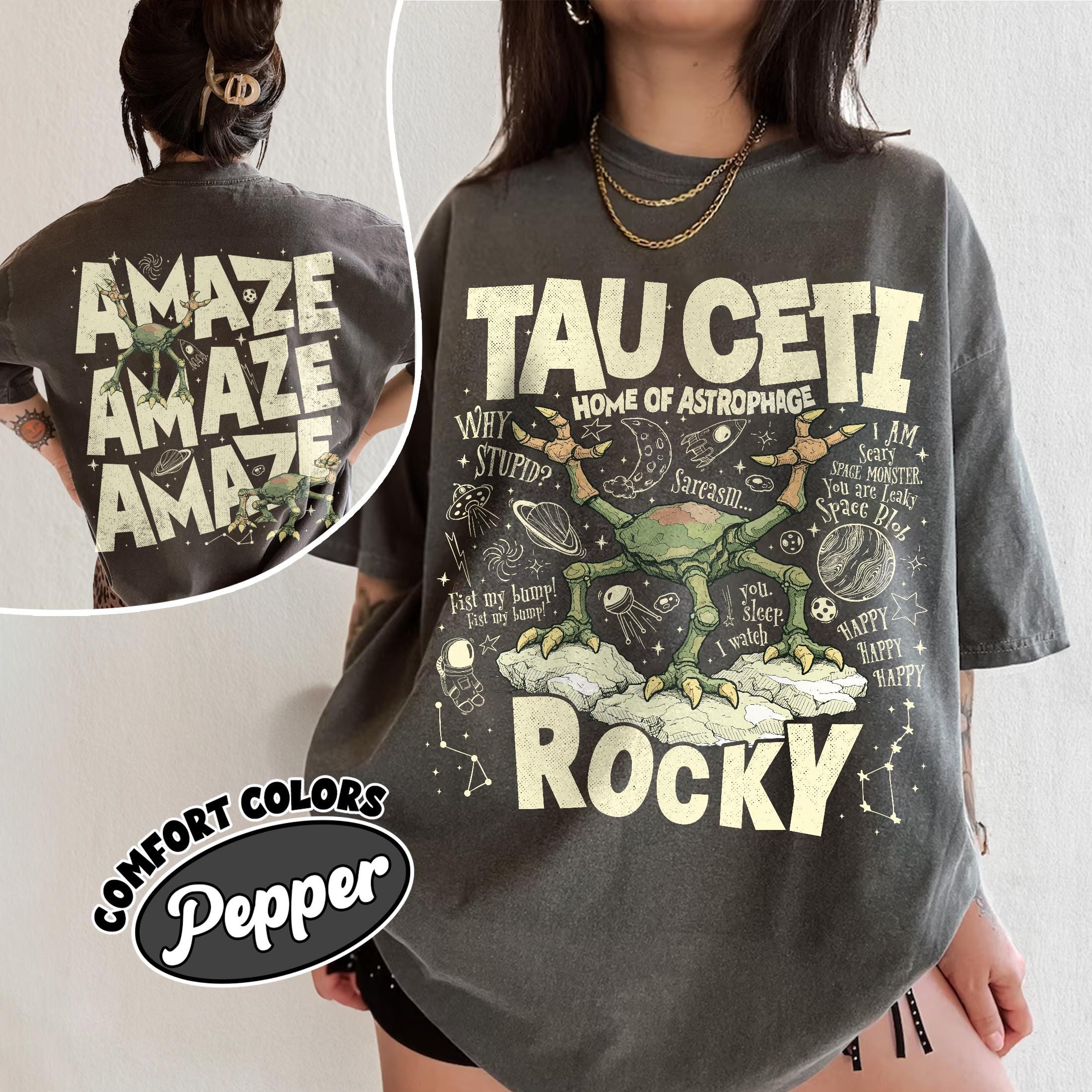 Rocky Tau Ceti Sci-Fi Shirt – Amaze Amaze Tee