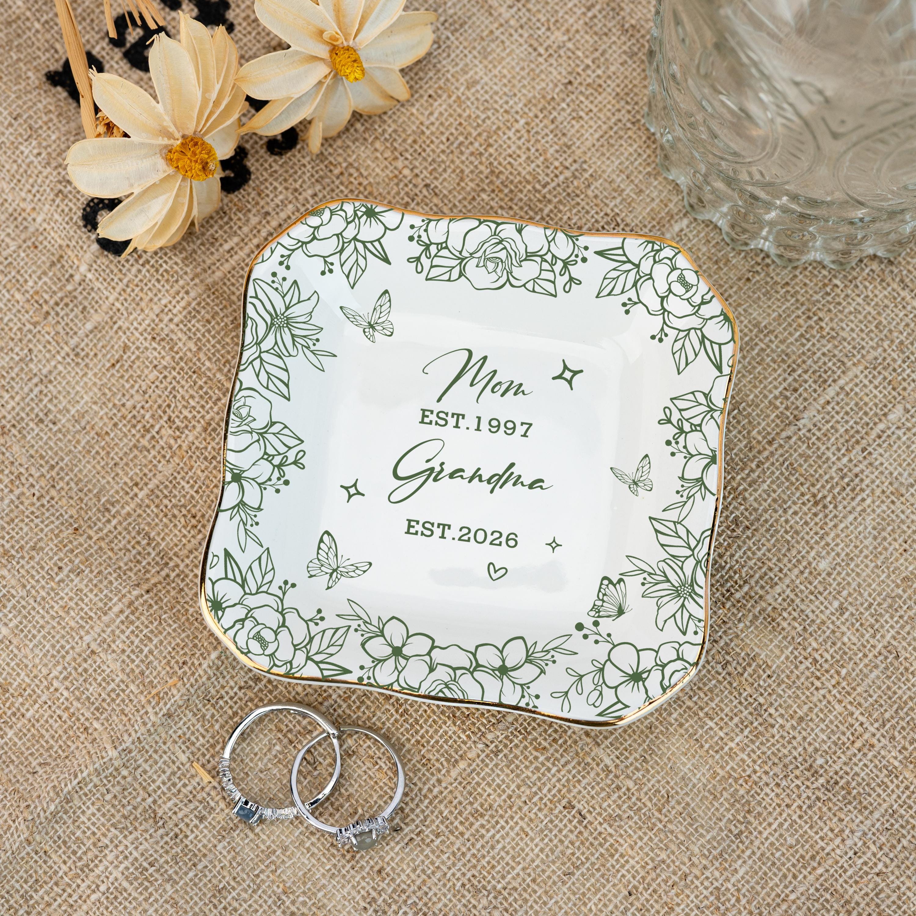 Custom Grandma-To-Be Jewelry Dish