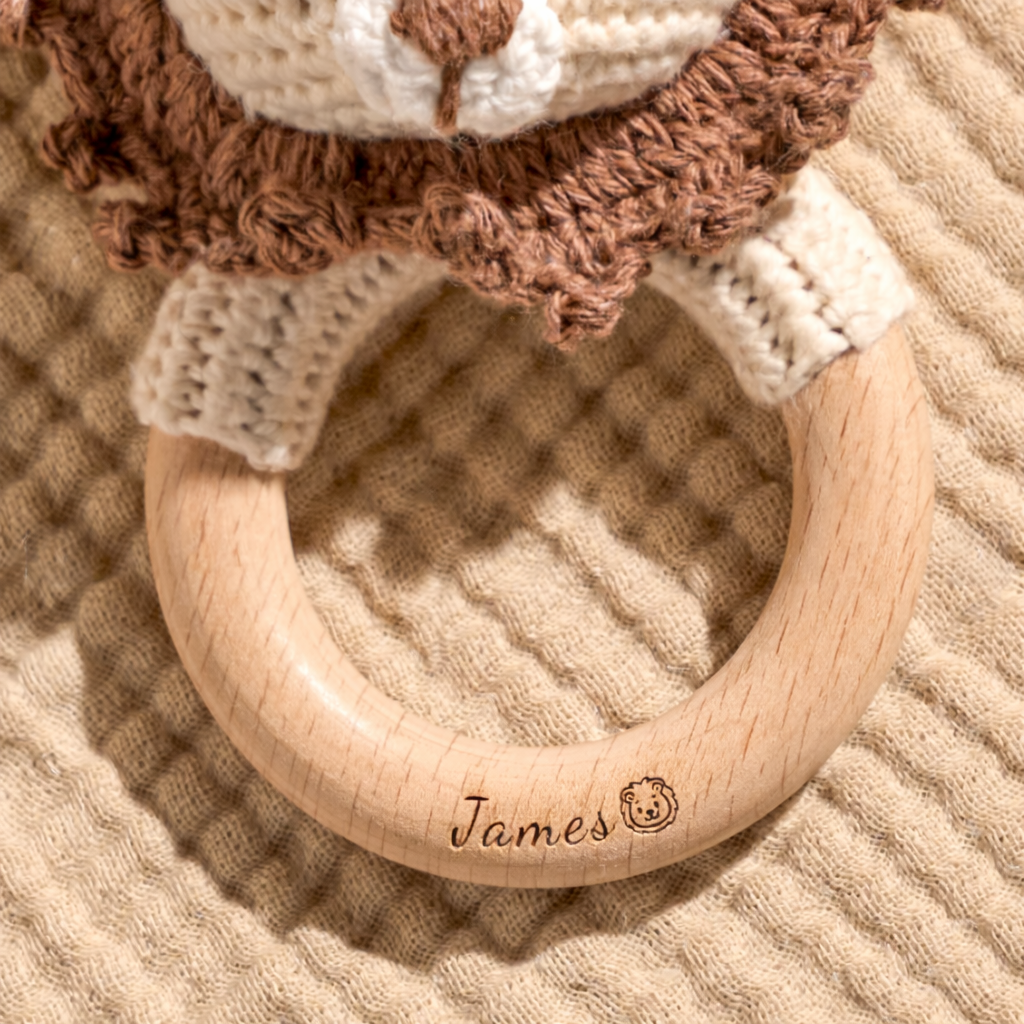 Custom Easter Rattle – Personalized Bunny Baby Toy