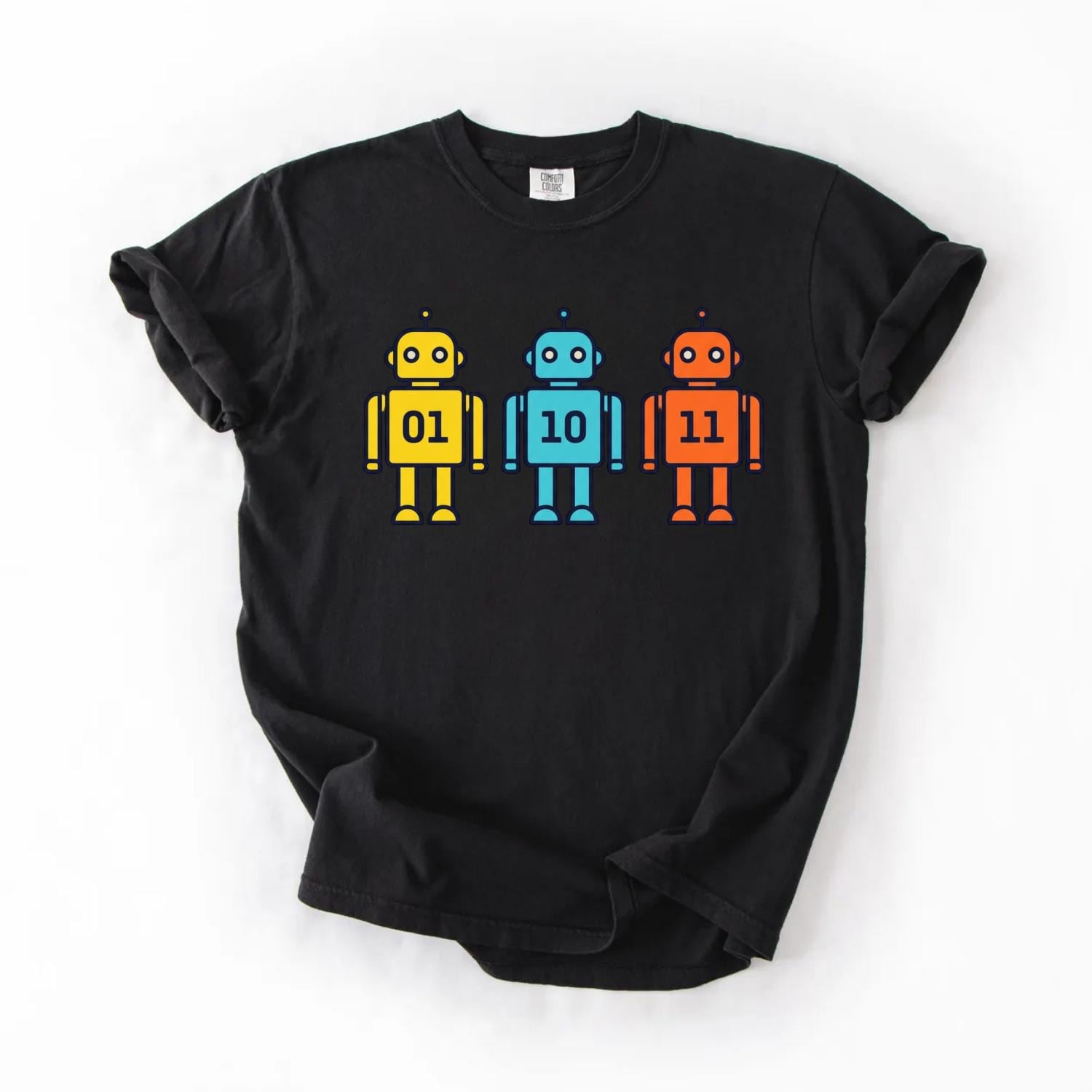 Binary Robot Geek T-Shirt – Funny Nerd Tech Tee