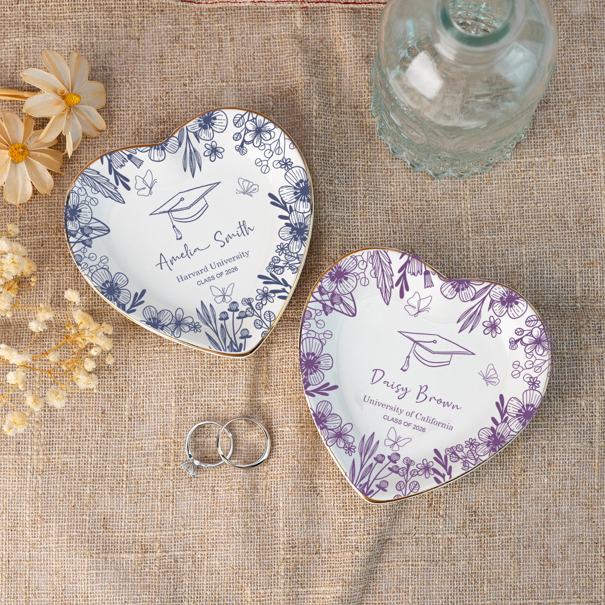 Personalized Graduation Ceramic Ring Dish