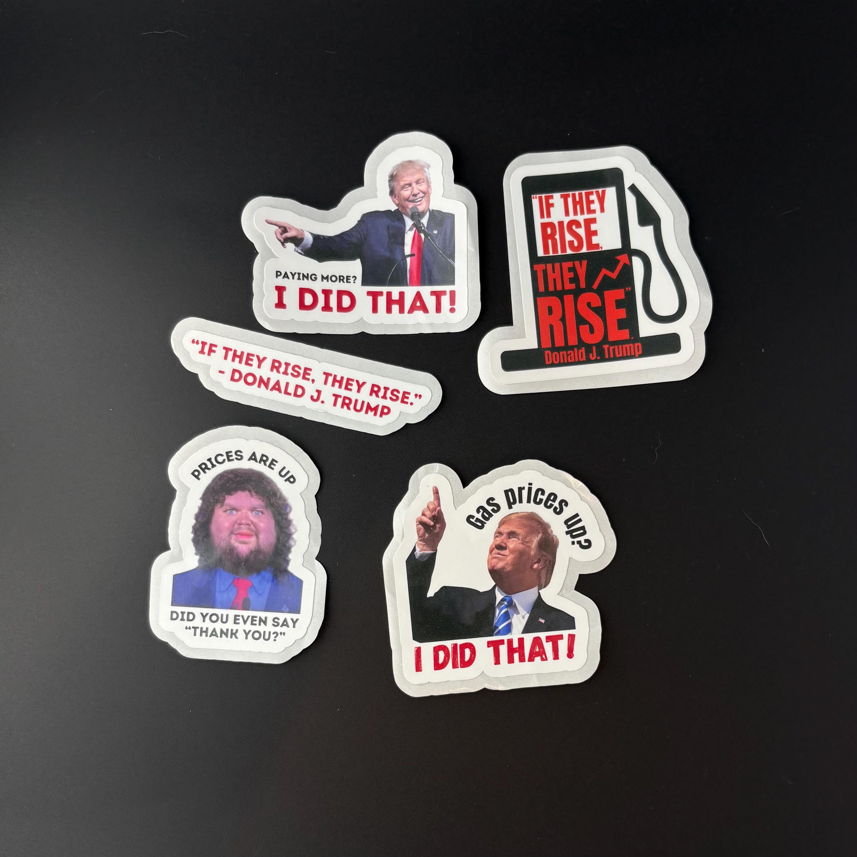 Gas Price Political Stickers – Bold Statement Decals