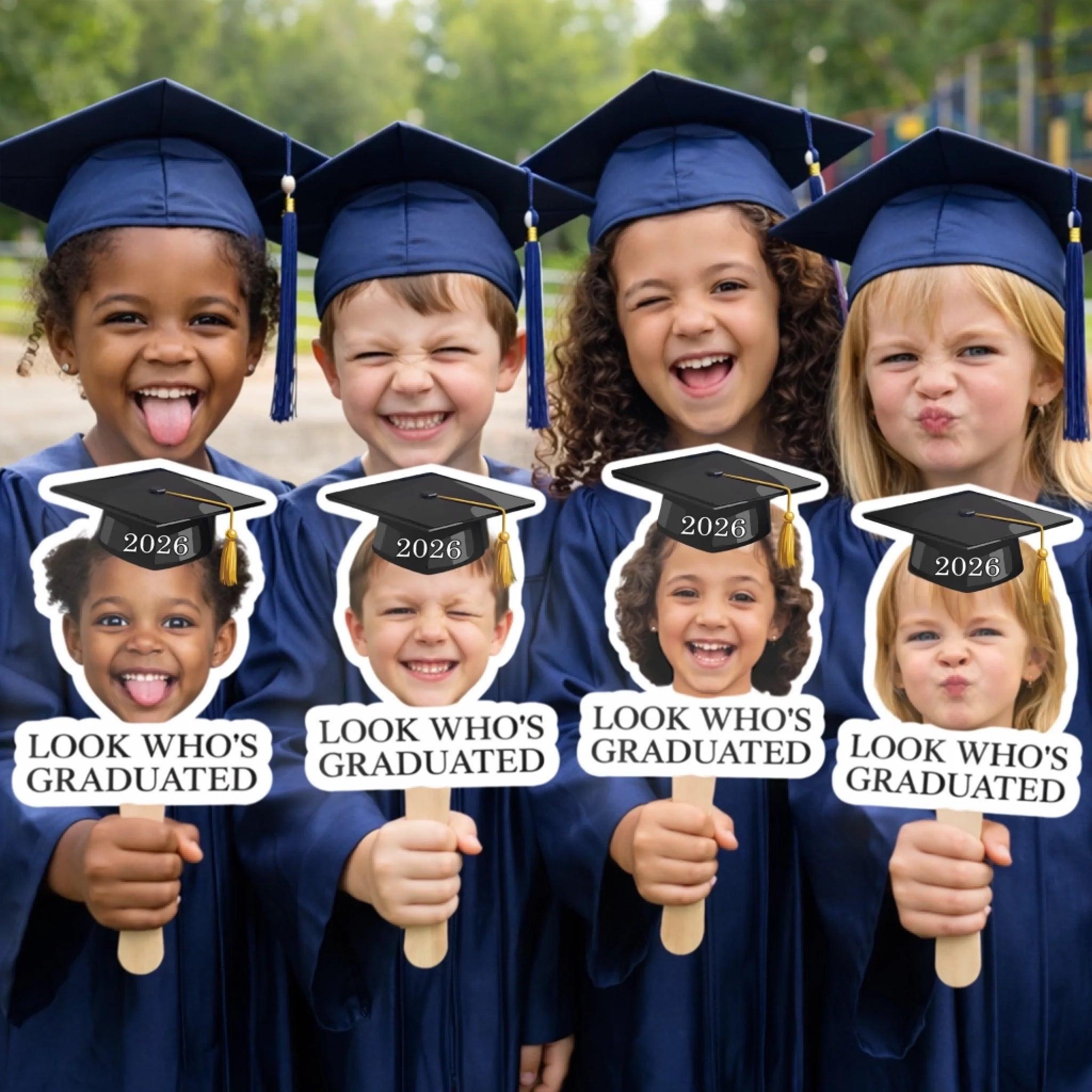 Custom Photo Graduation Fan - Class of 2026 Graduation Gift
