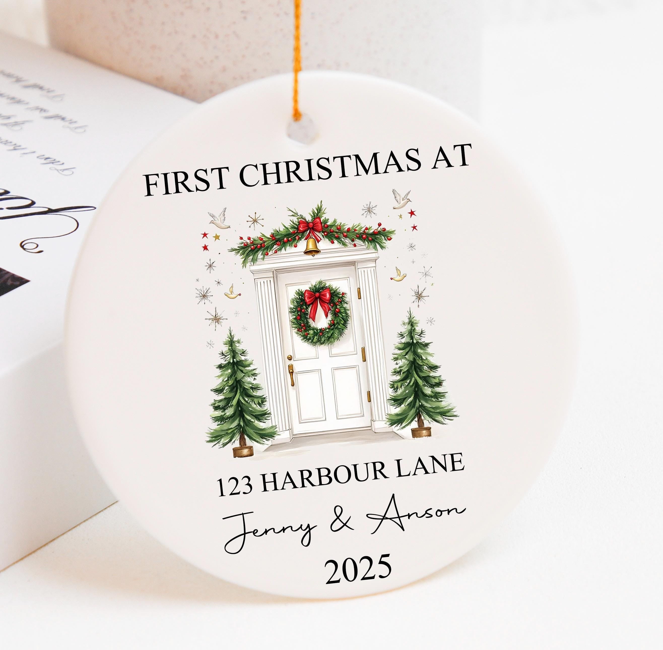 Personalised New Home Bauble,New Home Christmas Ornament 2025,First Christmas in Our New Home Ornament, Happy New Home Gift,New Home Decor