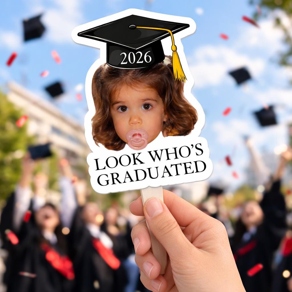 Personalized Graduation Photo Hand Fan
