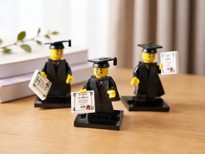Graduation Brick Minifigure – Custom Graduation Gift