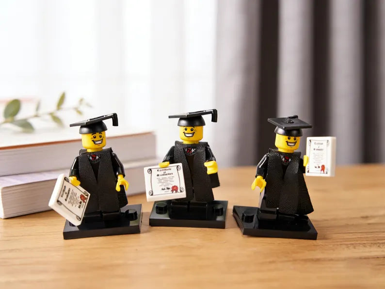 Graduation Brick Minifigure – Custom Graduation Gift