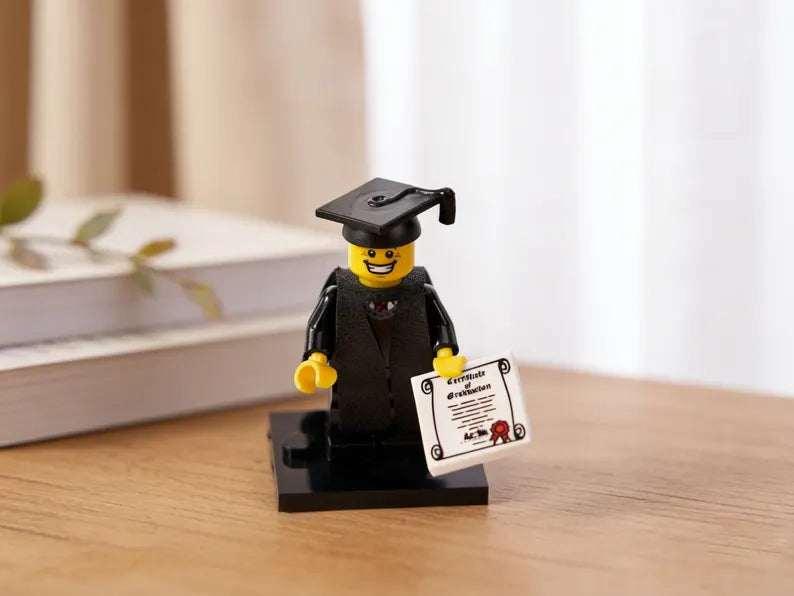 Graduation Brick Minifigure – Custom Graduation Gift