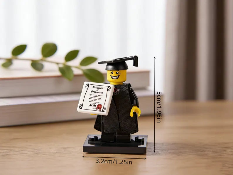Graduation Brick Minifigure – Custom Graduation Gift