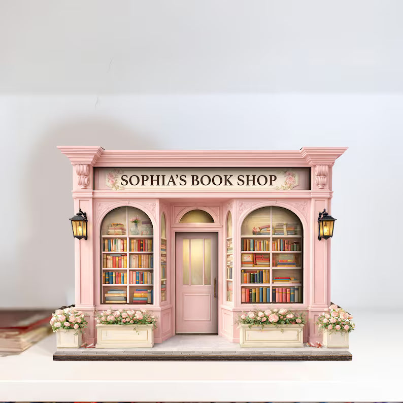 Personalized Wooden Decor – Custom Bookshop & Library Signs