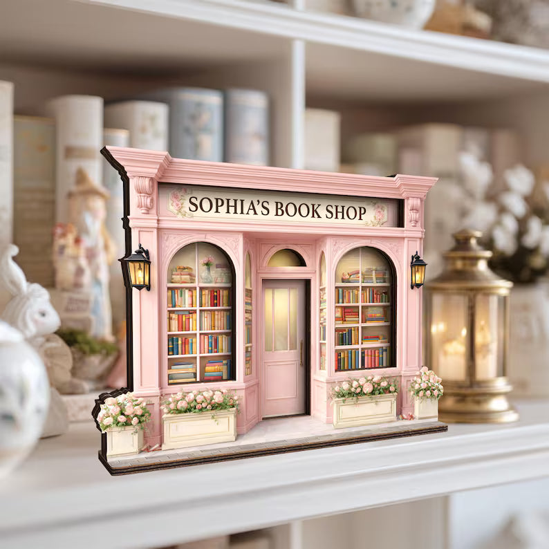 Personalized Wooden Decor – Custom Bookshop & Library Signs