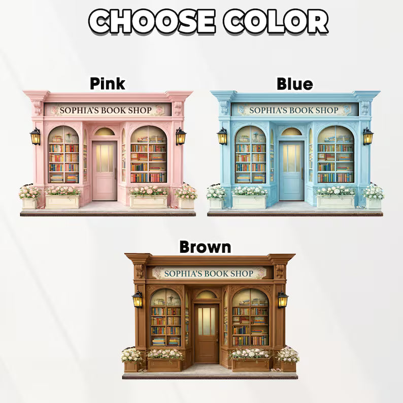 Personalized Wooden Decor – Custom Bookshop & Library Signs
