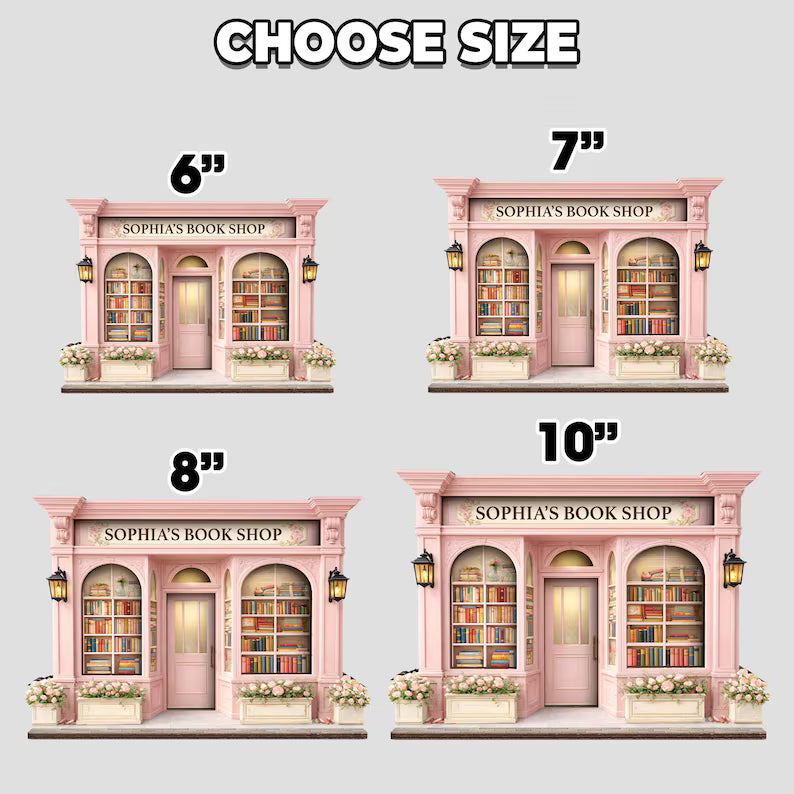 Personalized Wooden Decor – Custom Bookshop & Library Signs