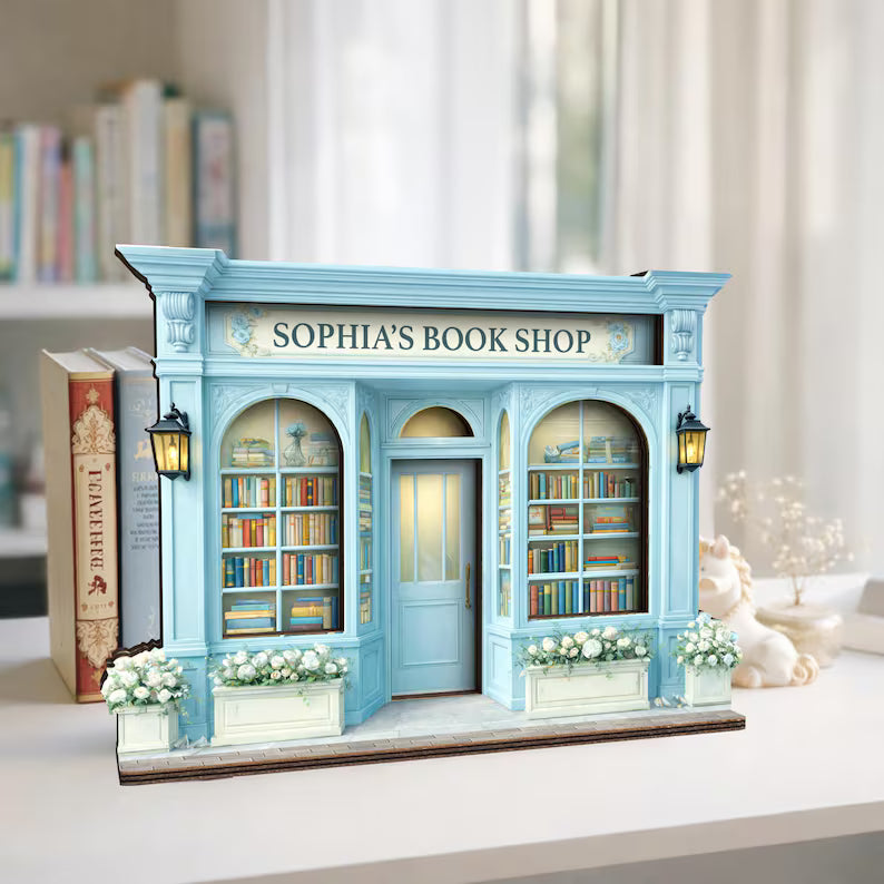 Personalized Wooden Decor – Custom Bookshop & Library Signs