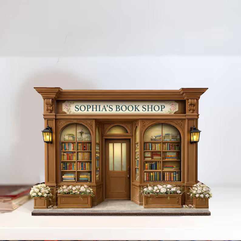 Personalized Wooden Decor – Custom Bookshop & Library Signs