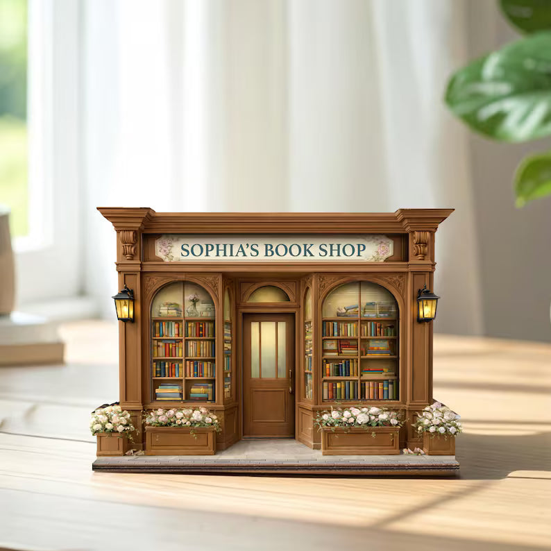 Personalized Wooden Decor – Custom Bookshop & Library Signs
