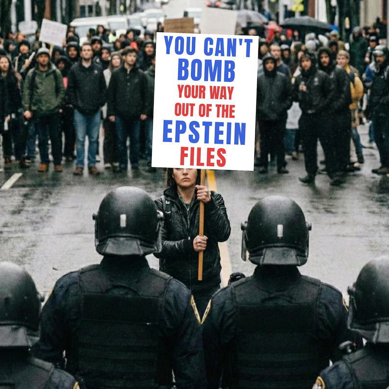 You Can't Bomb Your Way Out Protest Sign, Resist Rally Poster, No Kings Demonstration Sign