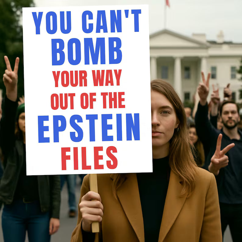 You Can't Bomb Your Way Out Protest Sign, Resist Rally Poster, No Kings Demonstration Sign