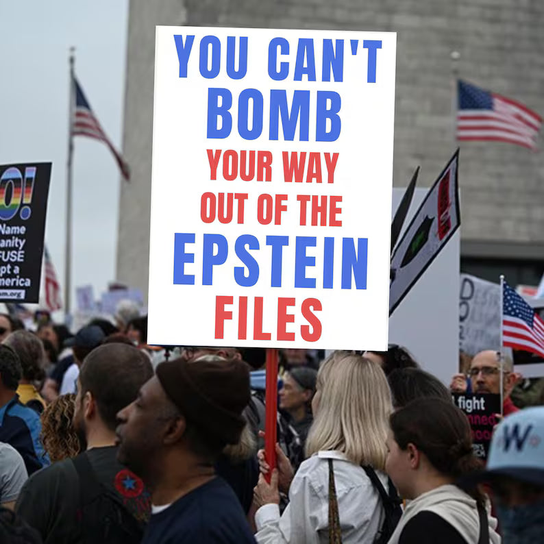 You Can't Bomb Your Way Out Protest Sign, Resist Rally Poster, No Kings Demonstration Sign