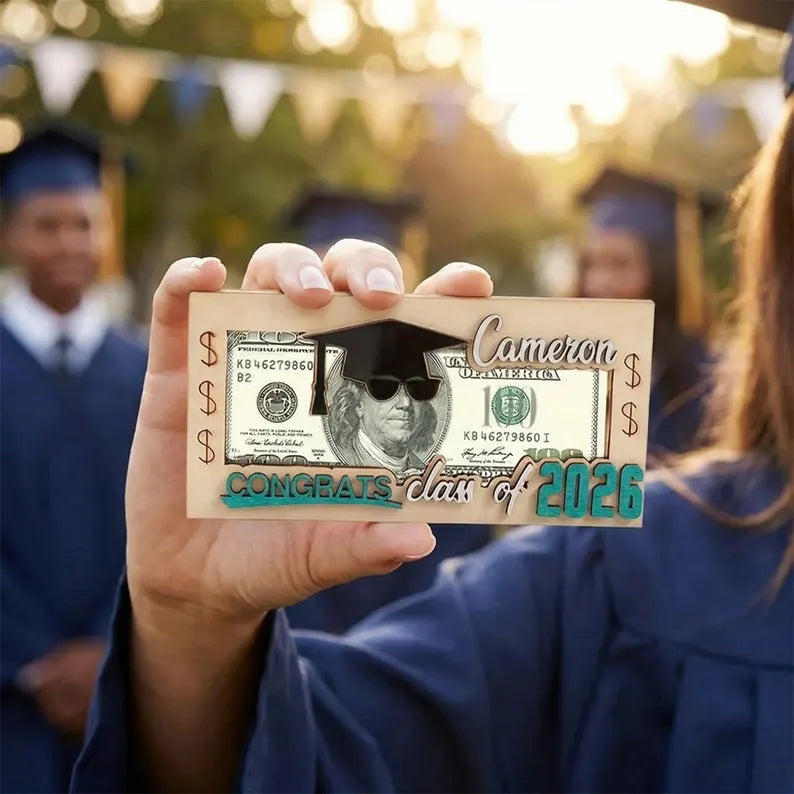 Graduation Money Holder Personalized, Class of 2026 Gift