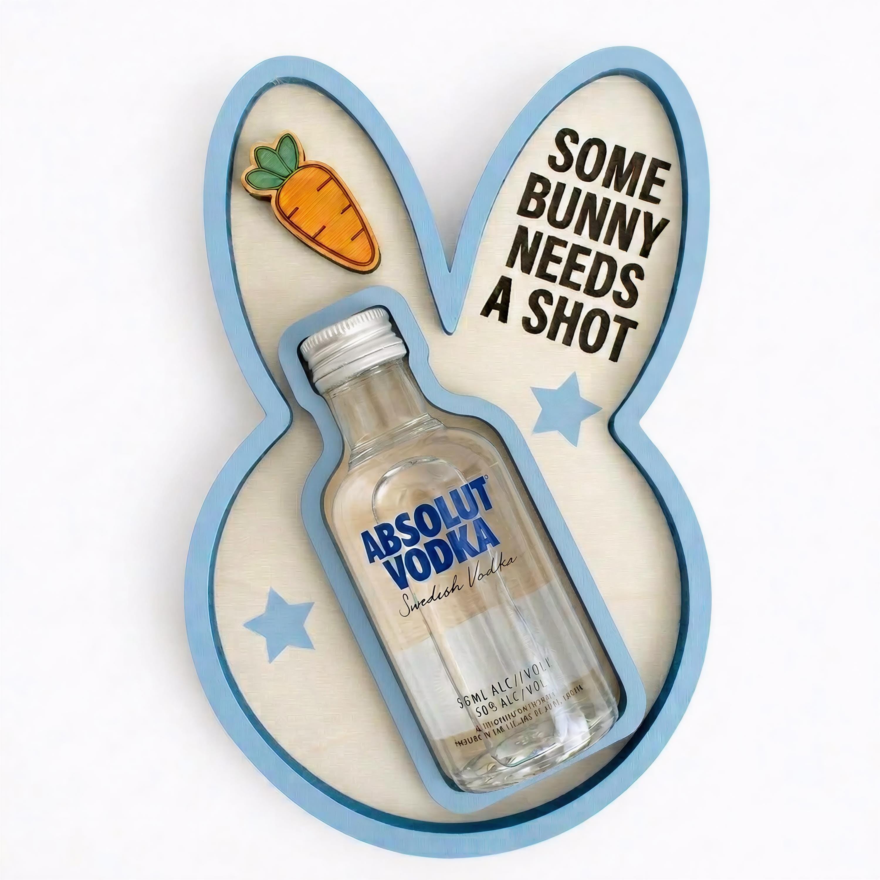 Easter Bunny Mini Liquor Holder – Some Bunny Needs a Shot