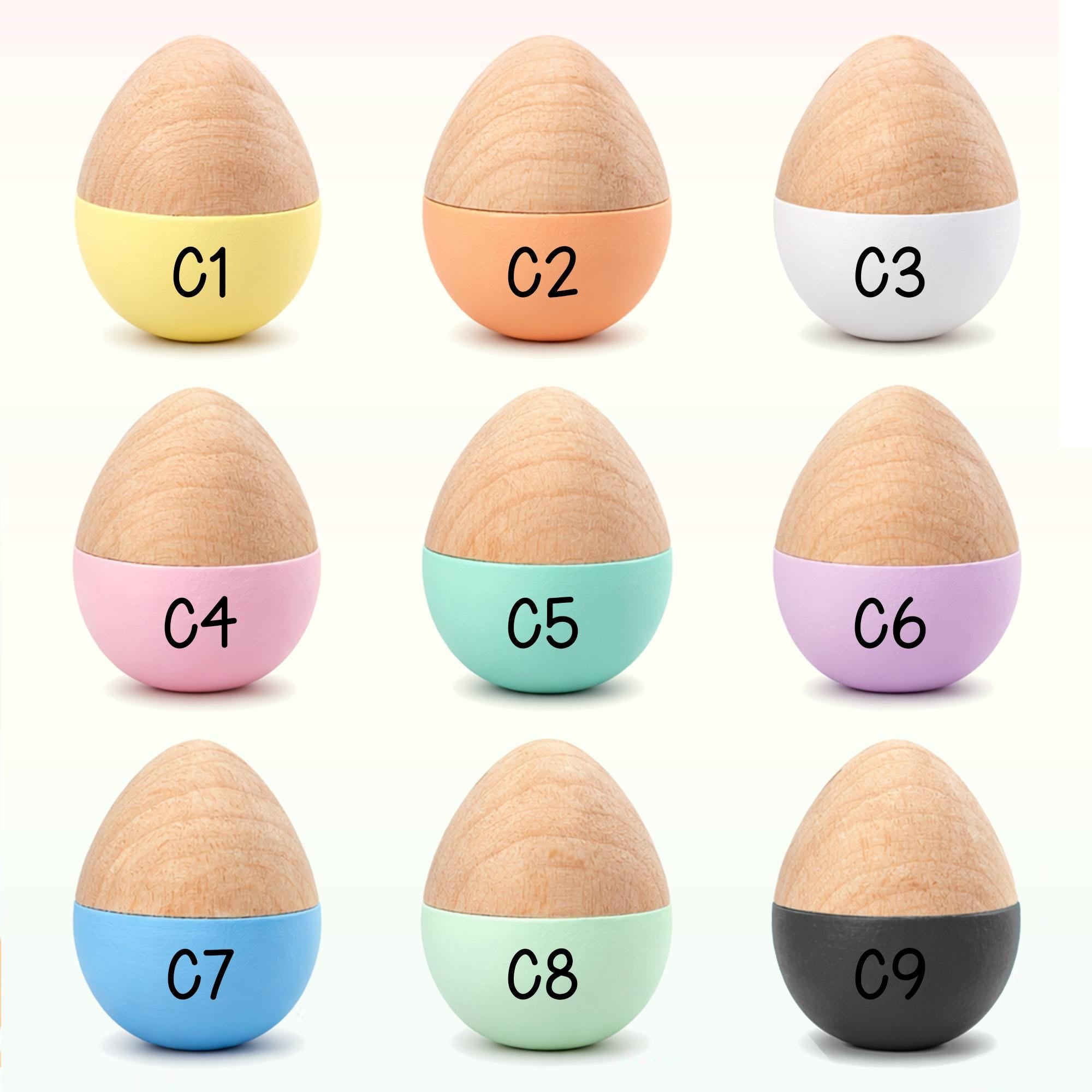 Personalized Wooden Easter Egg - Engraved Beech Wood Keepsake, Fillable Surprise Egg