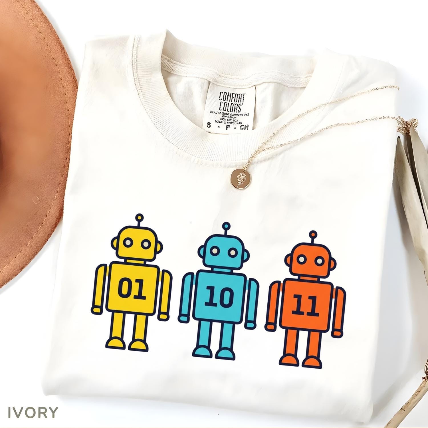 Binary Robot Geek T-Shirt – Funny Nerd Tech Tee