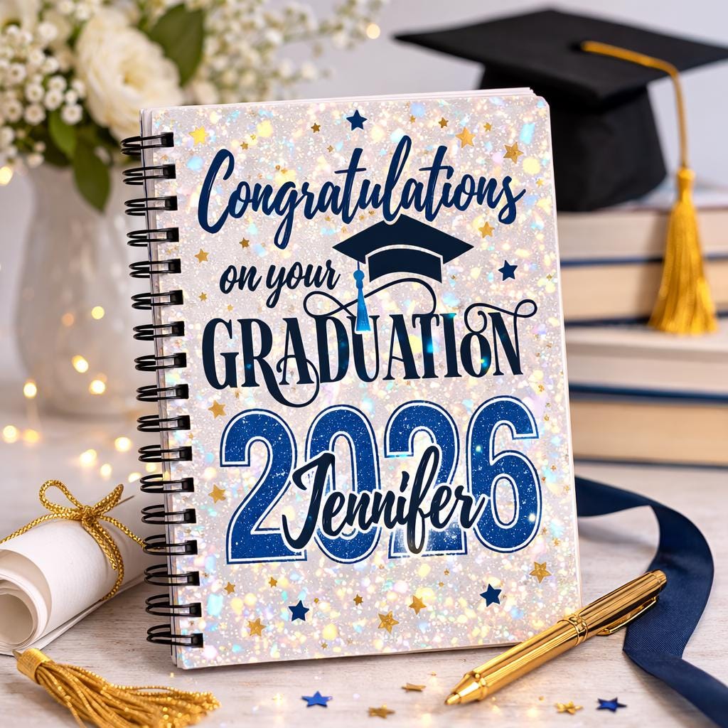 College Graduation Gift Card Book - Custom Class of 2026 Keepsake 🎓