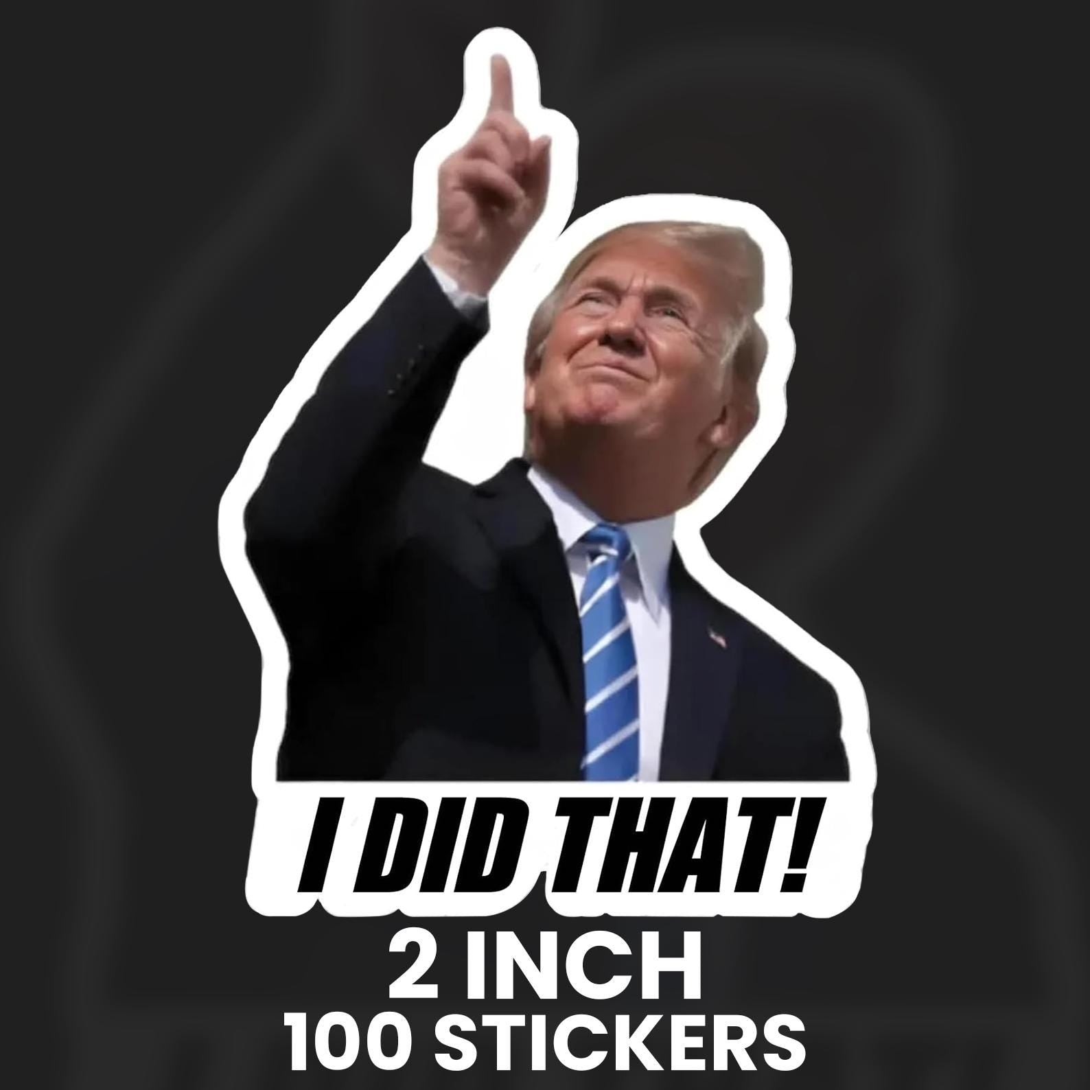 100 Pcs “I Did That” Sticker Pack