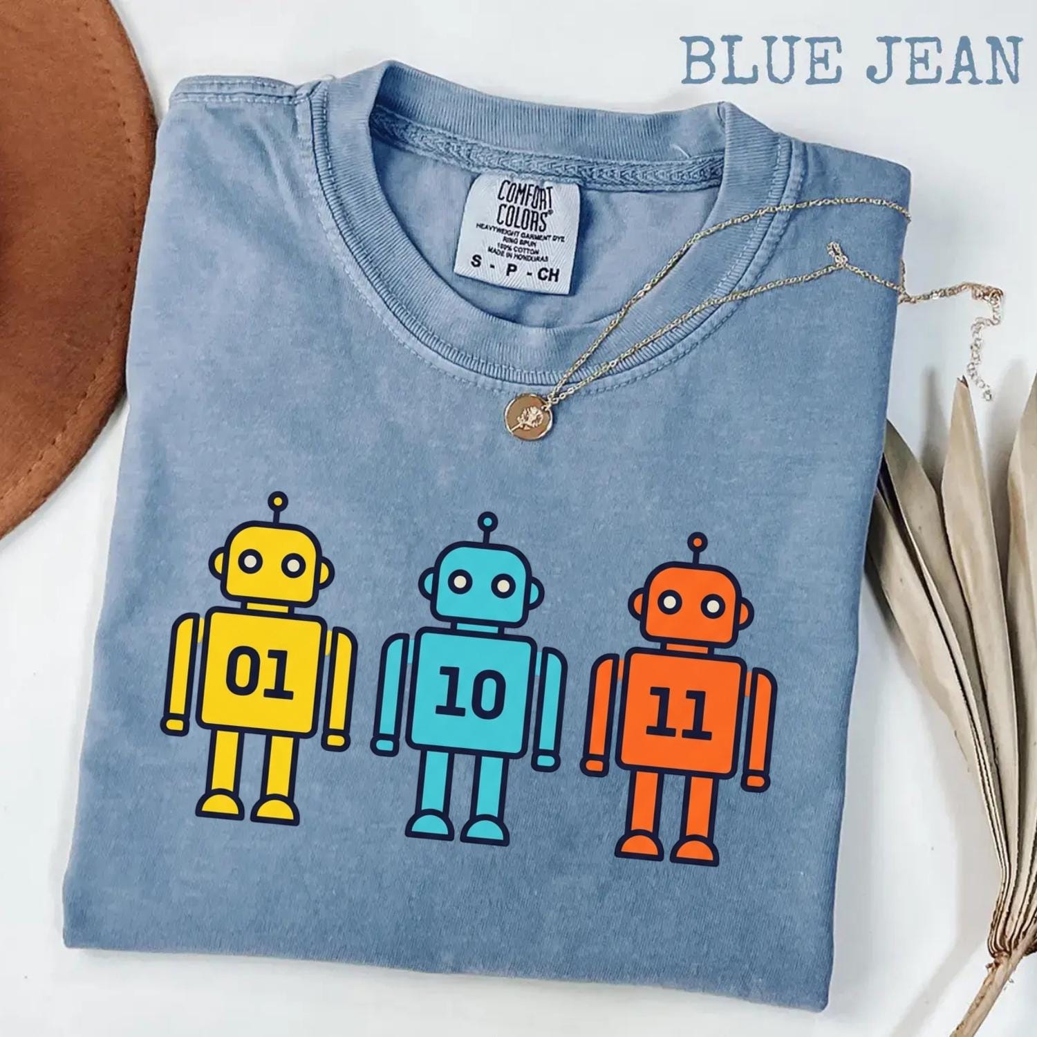 Binary Robot Geek T-Shirt – Funny Nerd Tech Tee