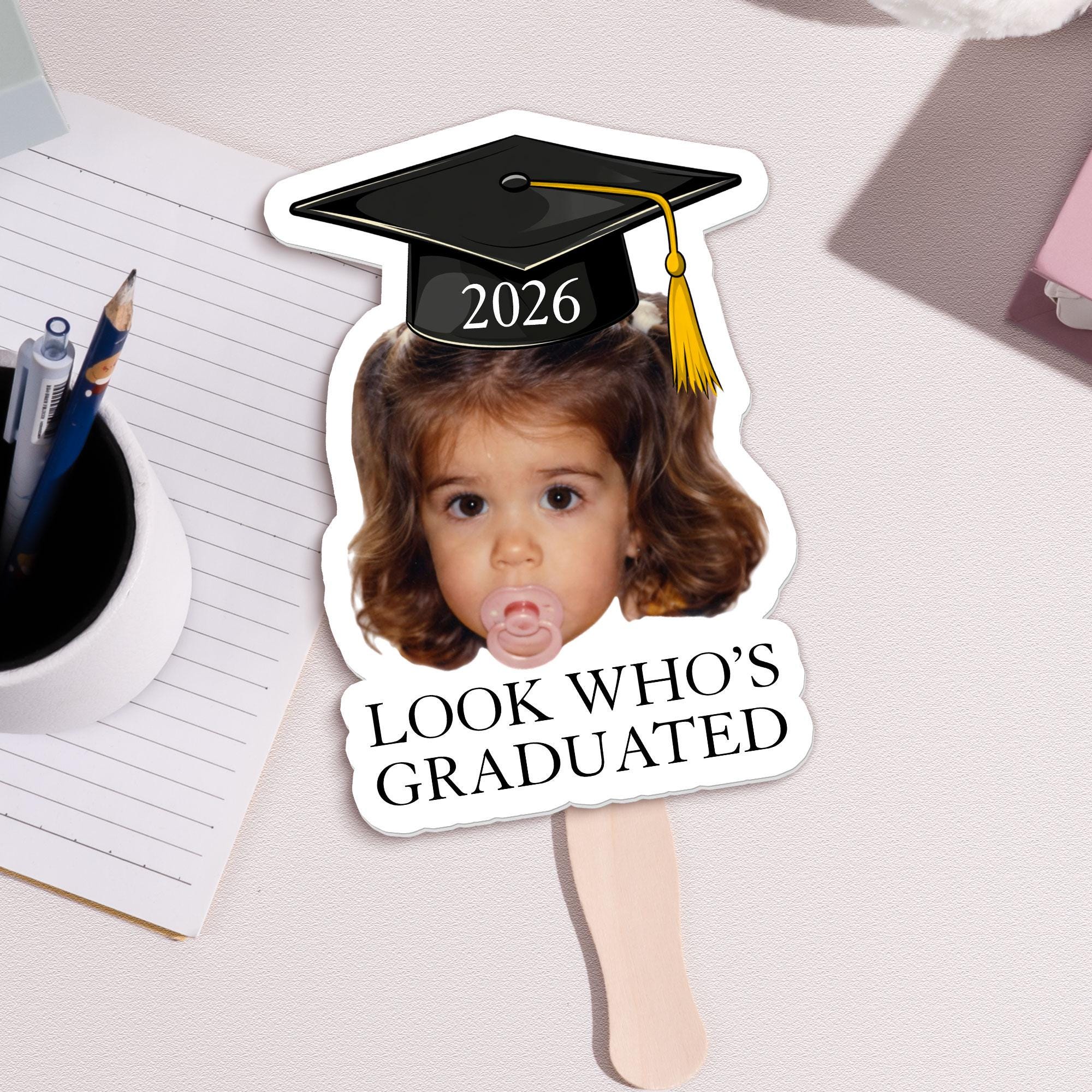 Personalized Graduation Photo Hand Fan