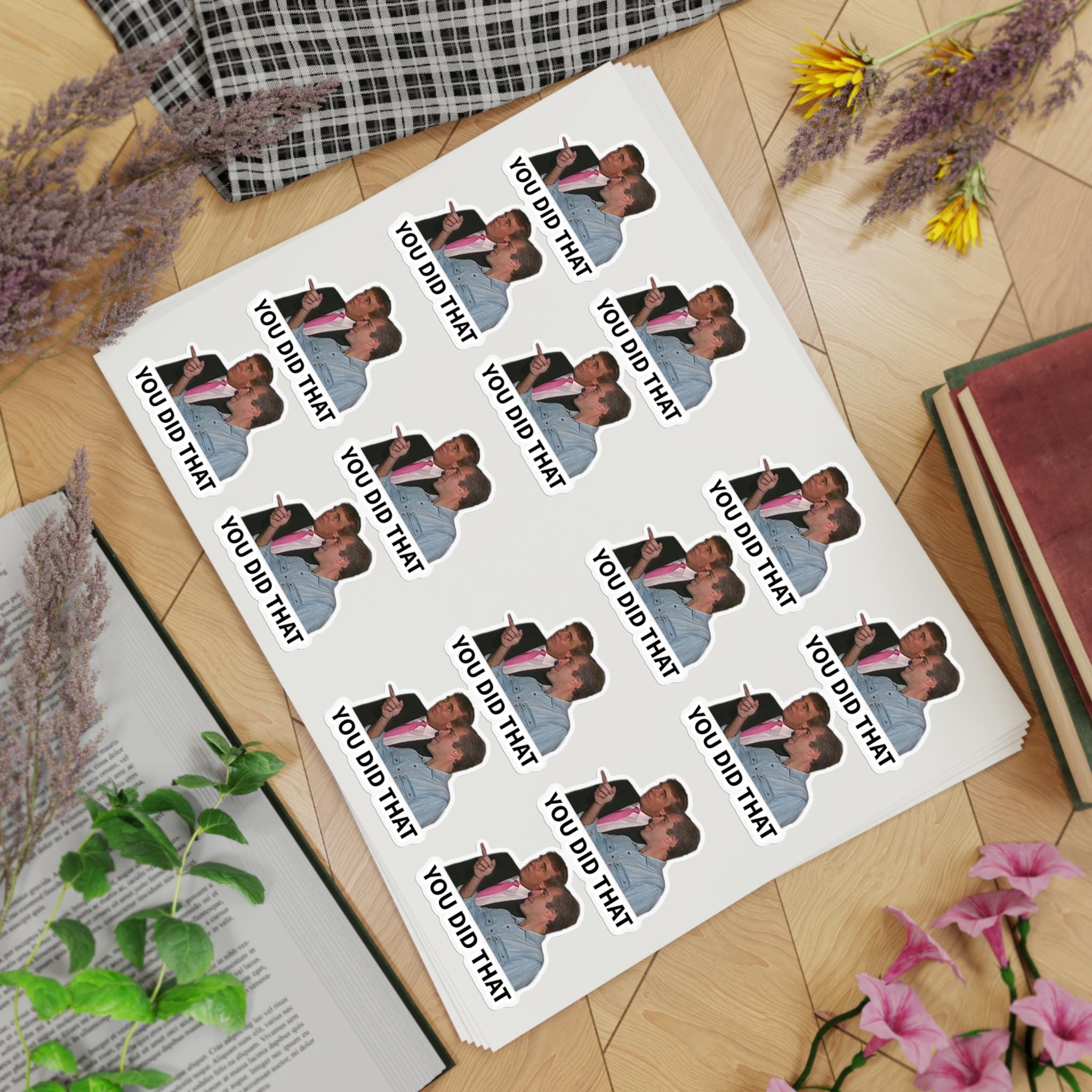You Did That Sticker Sheets – 16pcs/Sheet Meme Stickers
