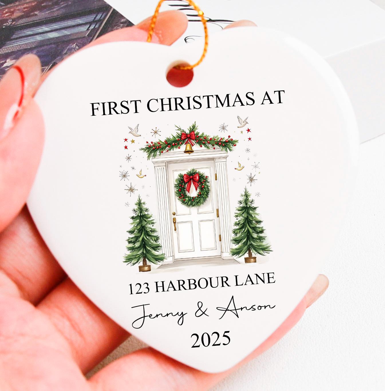 Personalised New Home Bauble,New Home Christmas Ornament 2025,First Christmas in Our New Home Ornament, Happy New Home Gift,New Home Decor