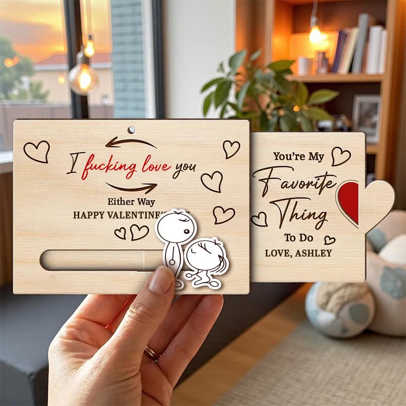 Personalized Valentine's Day Gift Card – Naughty Couple Slider