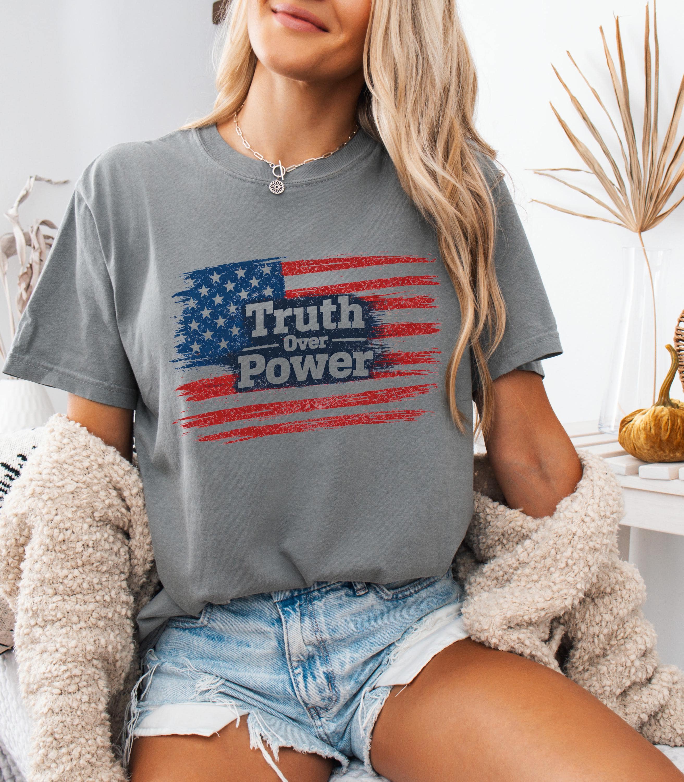 Truth Over Power Shirt – Patriotic USA Protest Tee