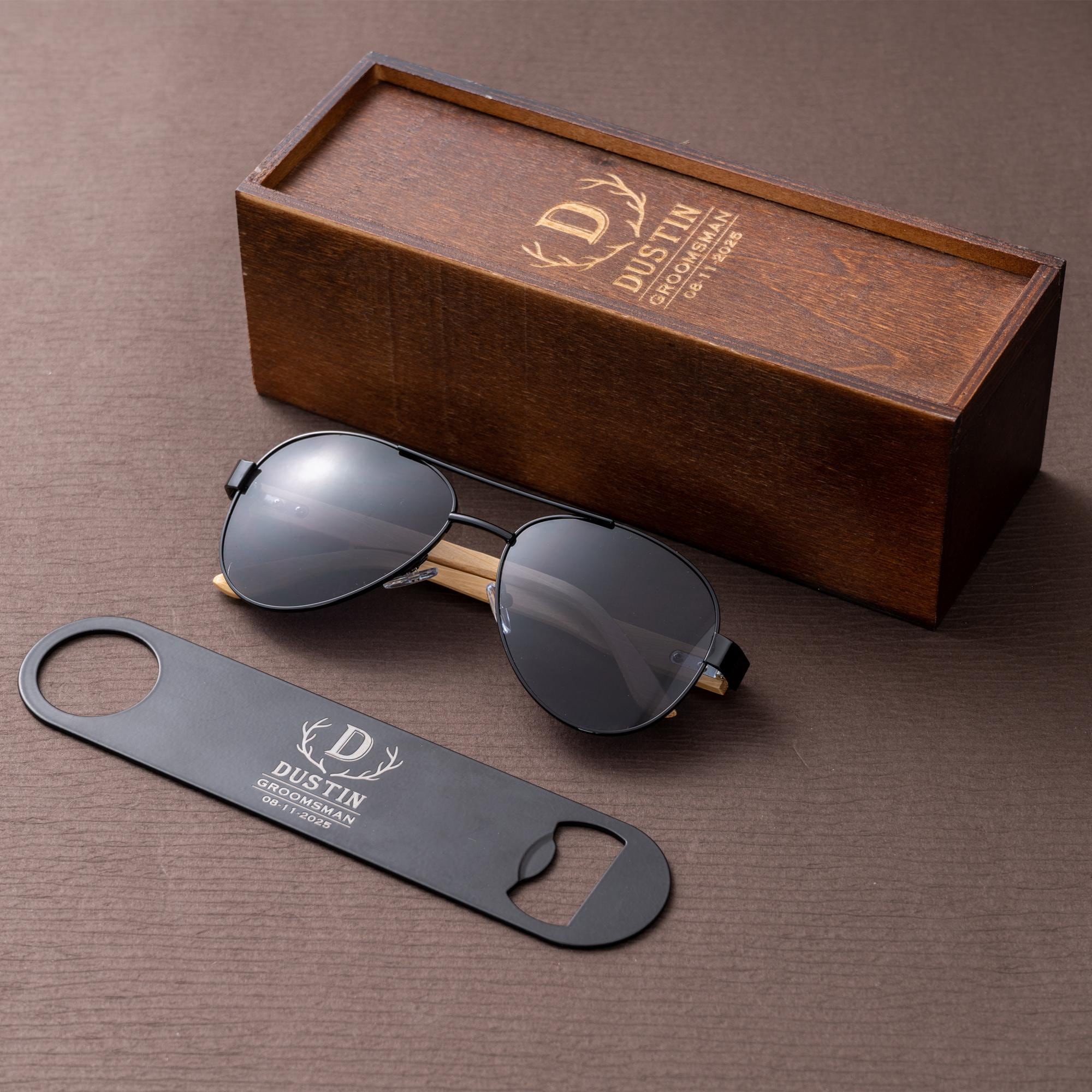 Personalized Groomsmen Gifts Box, Engraved Wooden Box for Wedding, Best Man Gift