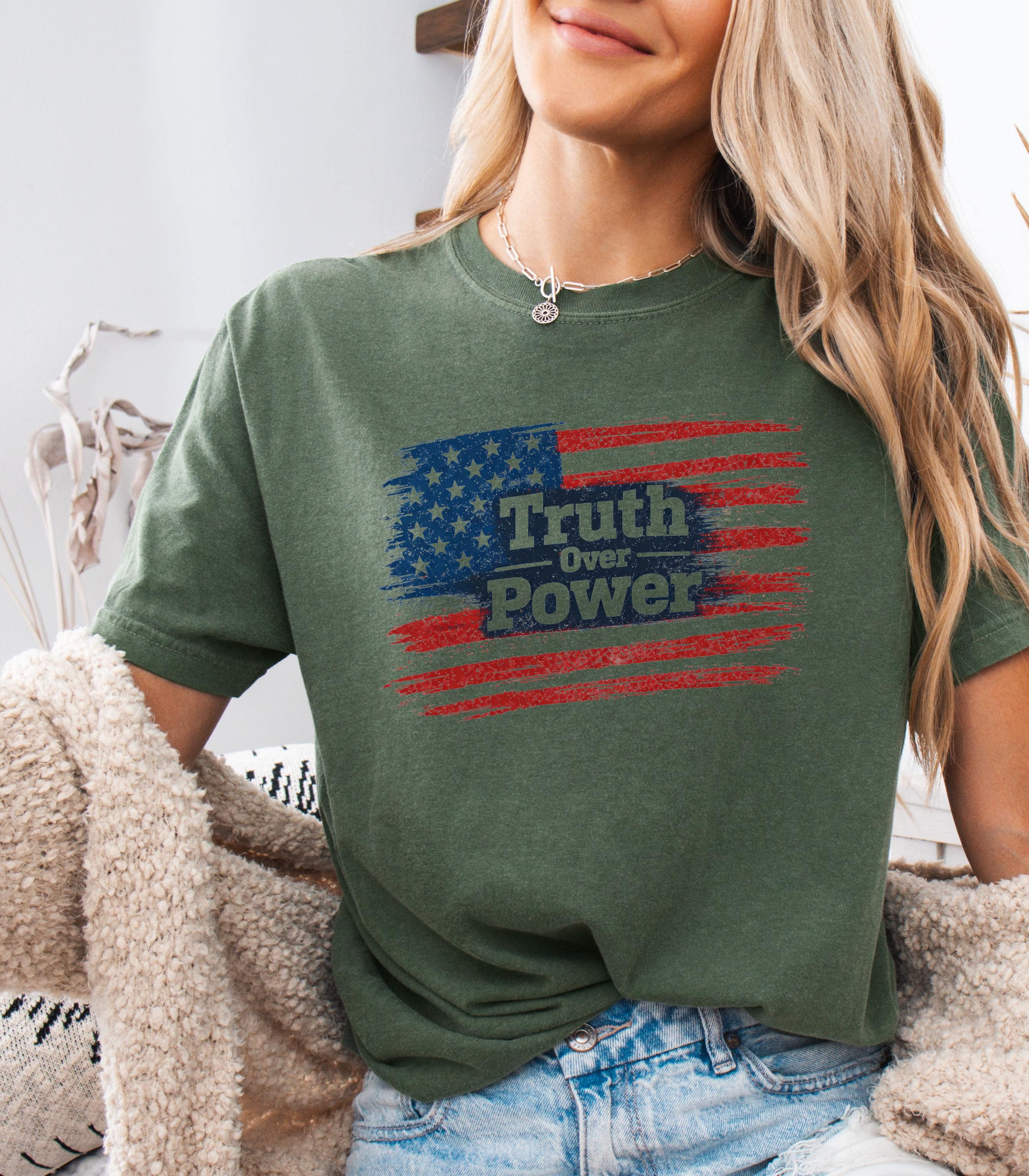 Truth Over Power Shirt – Patriotic USA Protest Tee