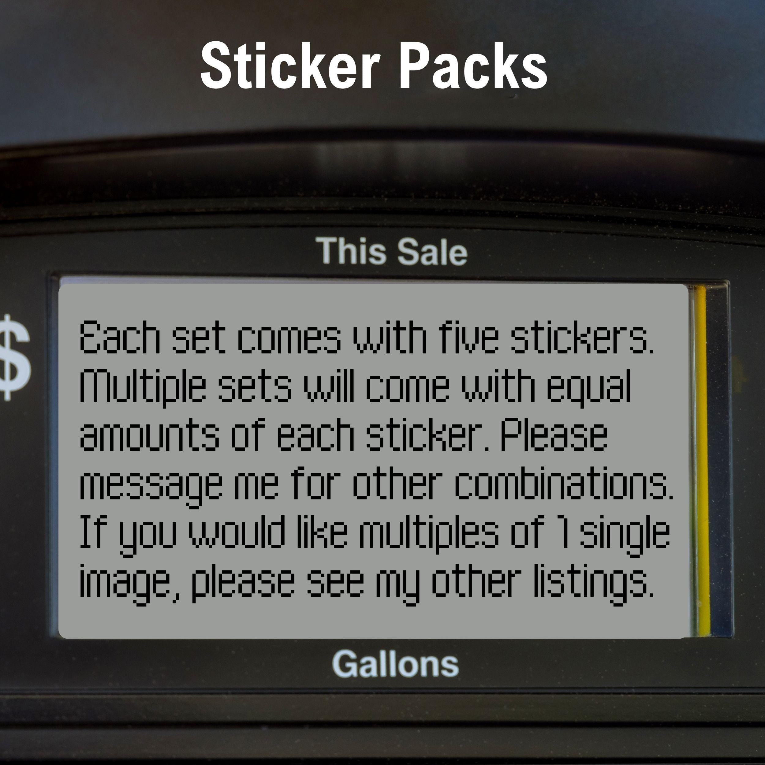 Gas Price Political Stickers – Bold Statement Decals