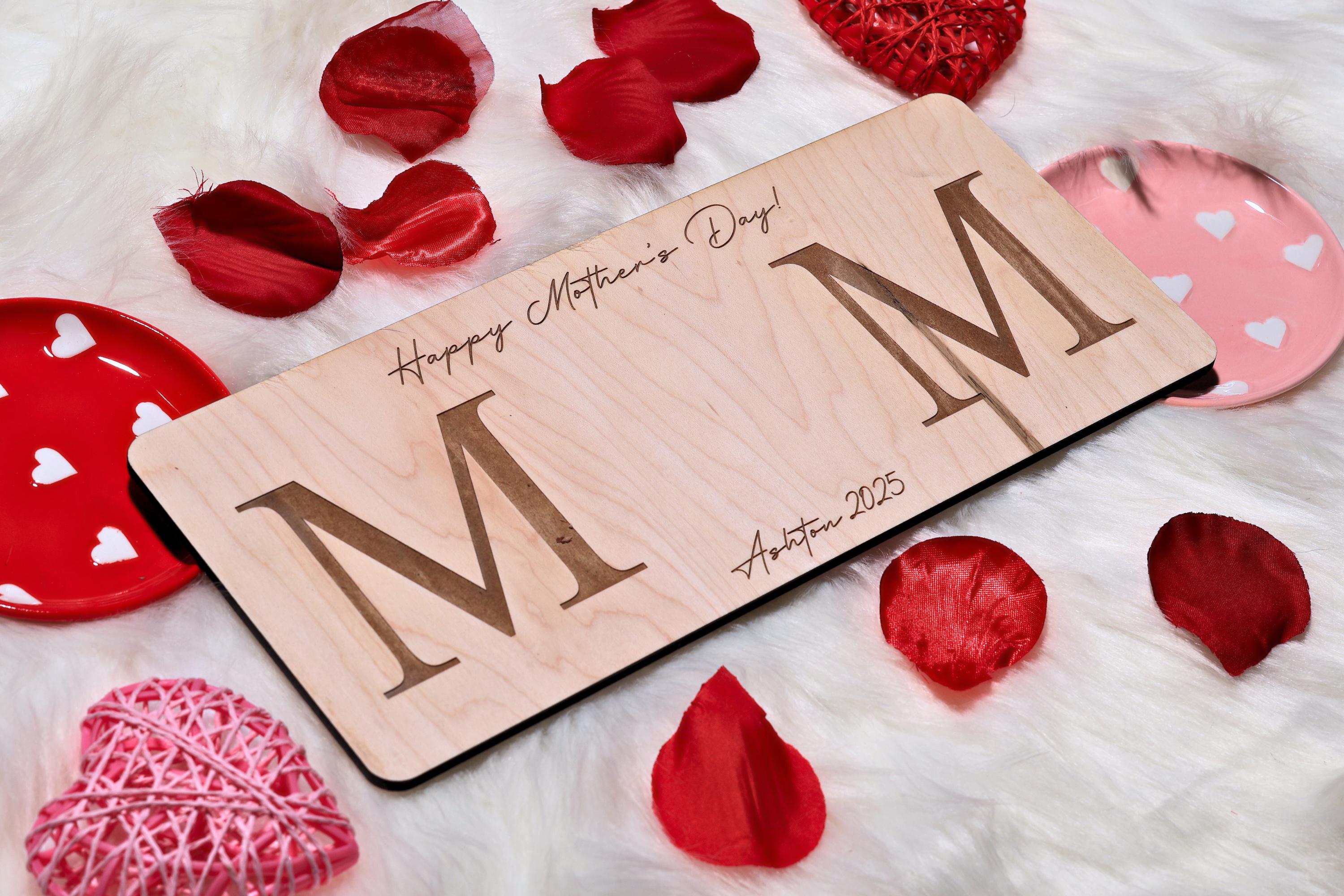 First Mother's Day Keepsake, Mother's Day Handprint, Baby's First Mother's Day Footprint Art