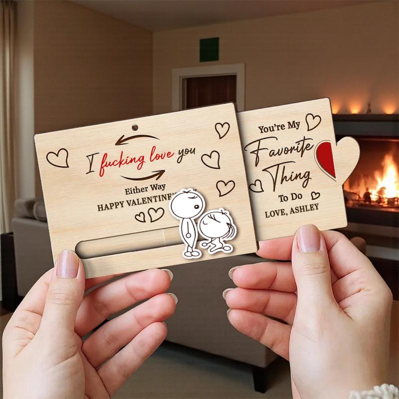 Personalized Valentine's Day Gift Card – Naughty Couple Slider