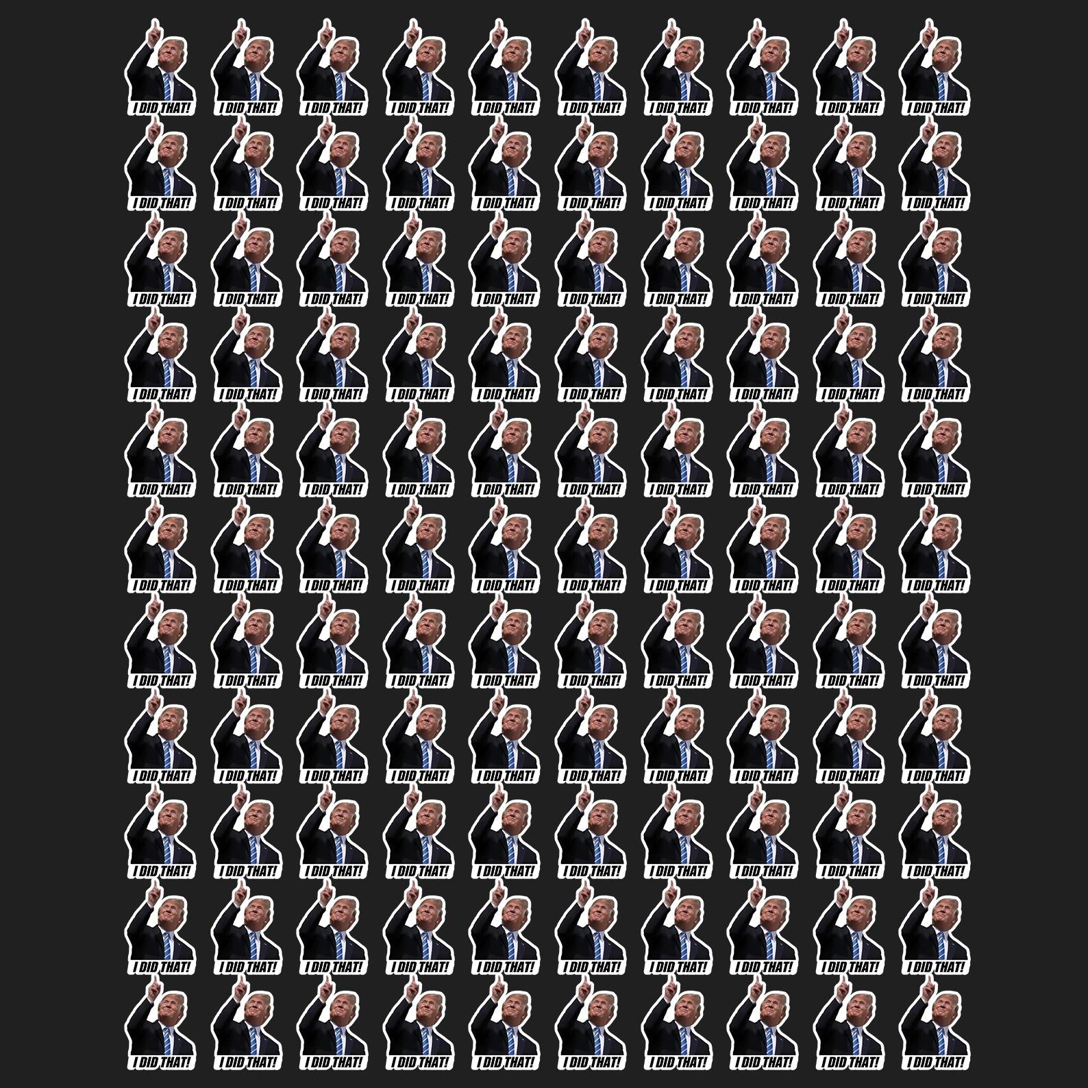 100 Pcs “I Did That” Sticker Pack