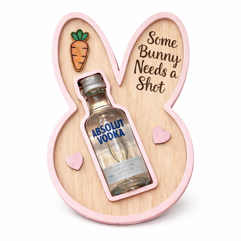 Bunny Tiered Egg Holder – Funny Easter Bunny Liquor Gift