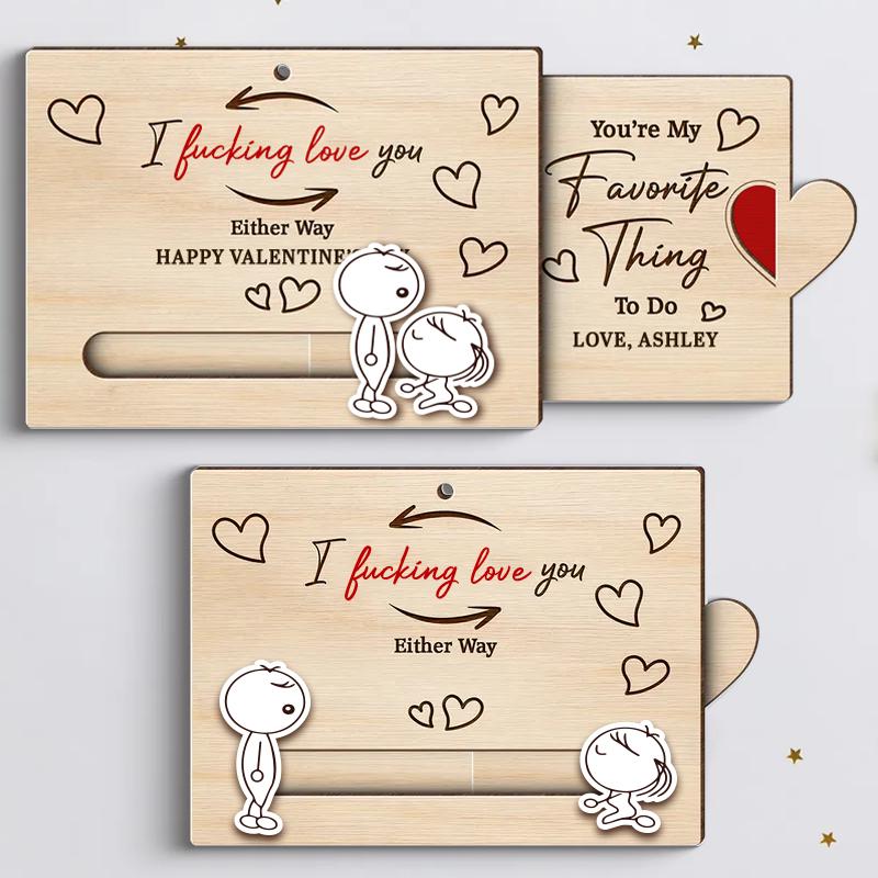 Personalized Valentine's Day Gift Card – Naughty Couple Slider