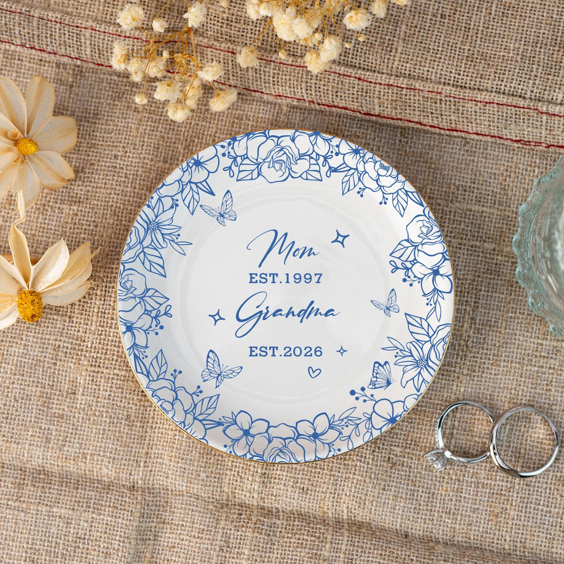 Custom Grandma-To-Be Jewelry Dish