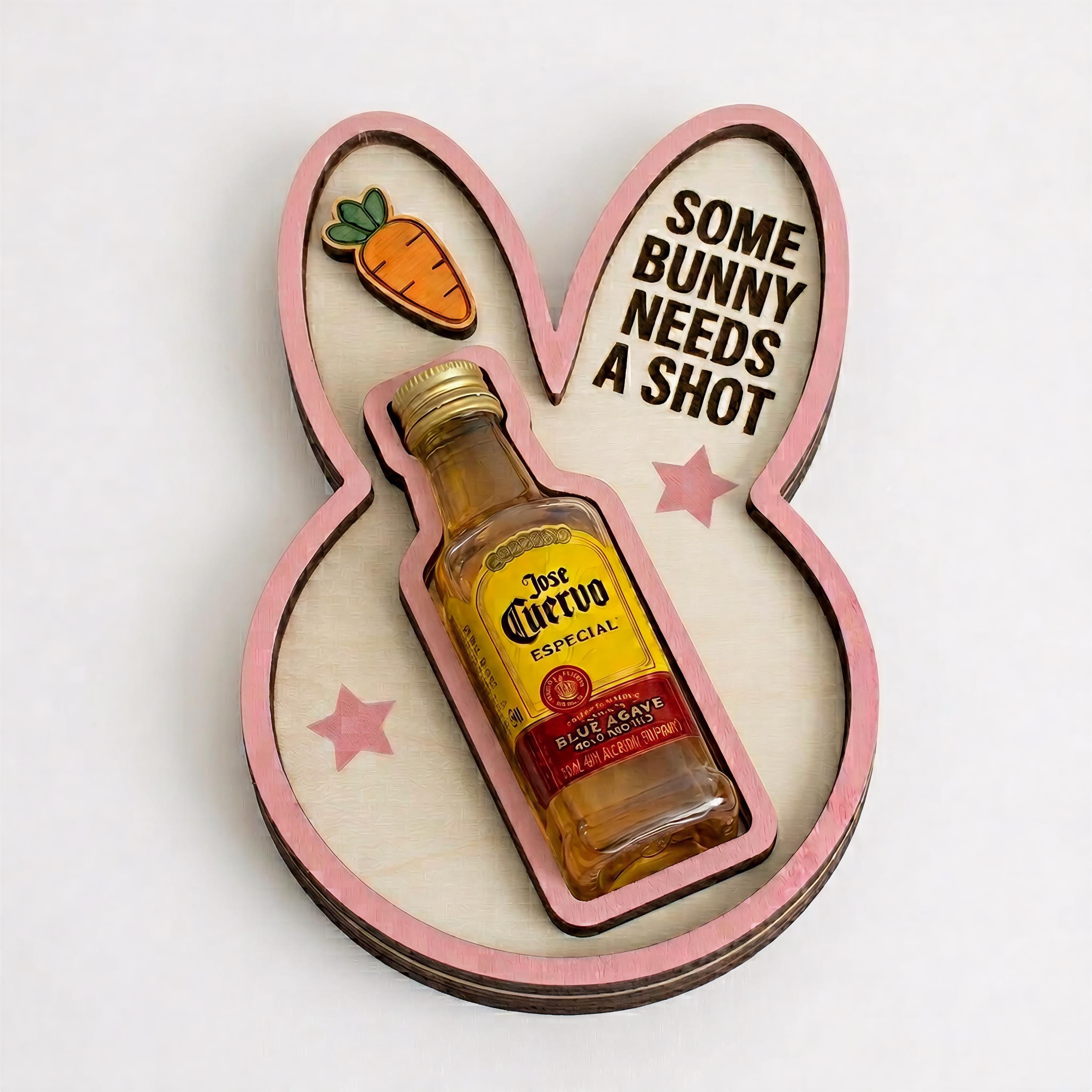 Easter Bunny Mini Liquor Holder – Some Bunny Needs a Shot