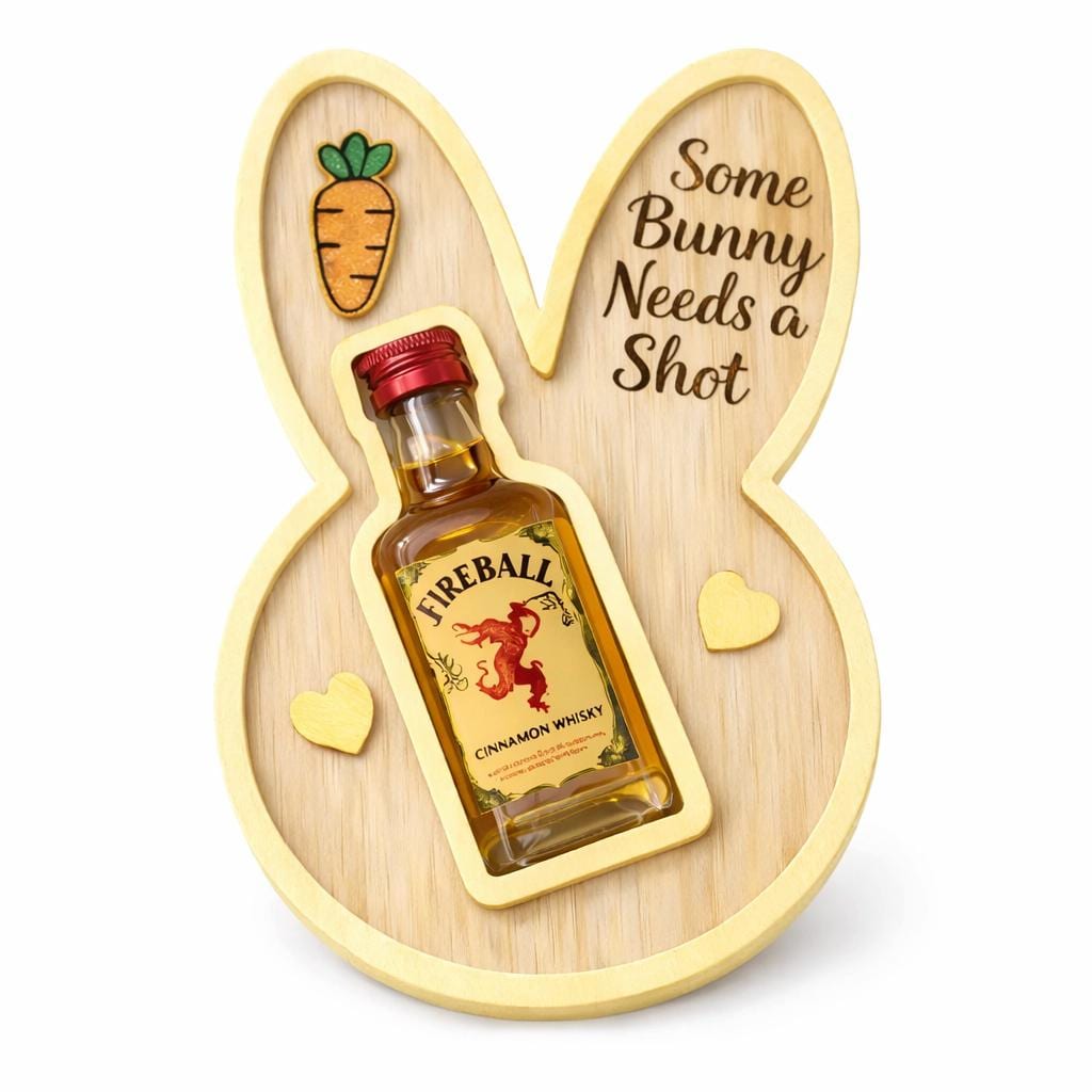 Bunny Tiered Egg Holder – Funny Easter Bunny Liquor Gift
